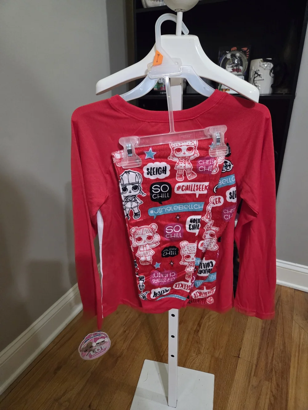 L.O.L. Surprise! Red & White Long-Sleeve Holiday Pj Set